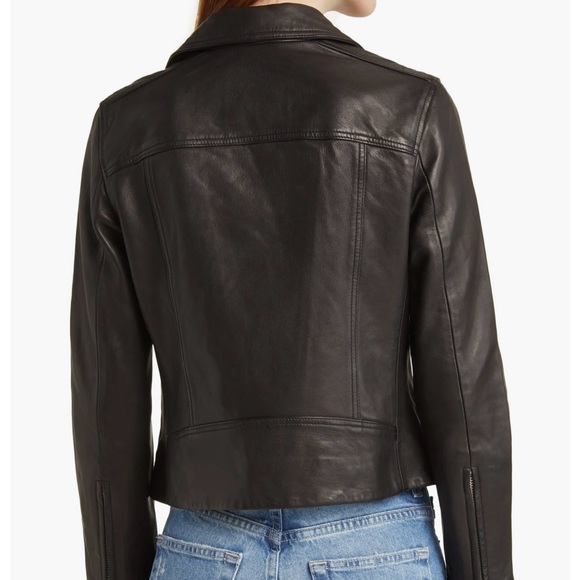 ALLSAINTS Dalby Leather Biker Jacket - Picture 3 of 17